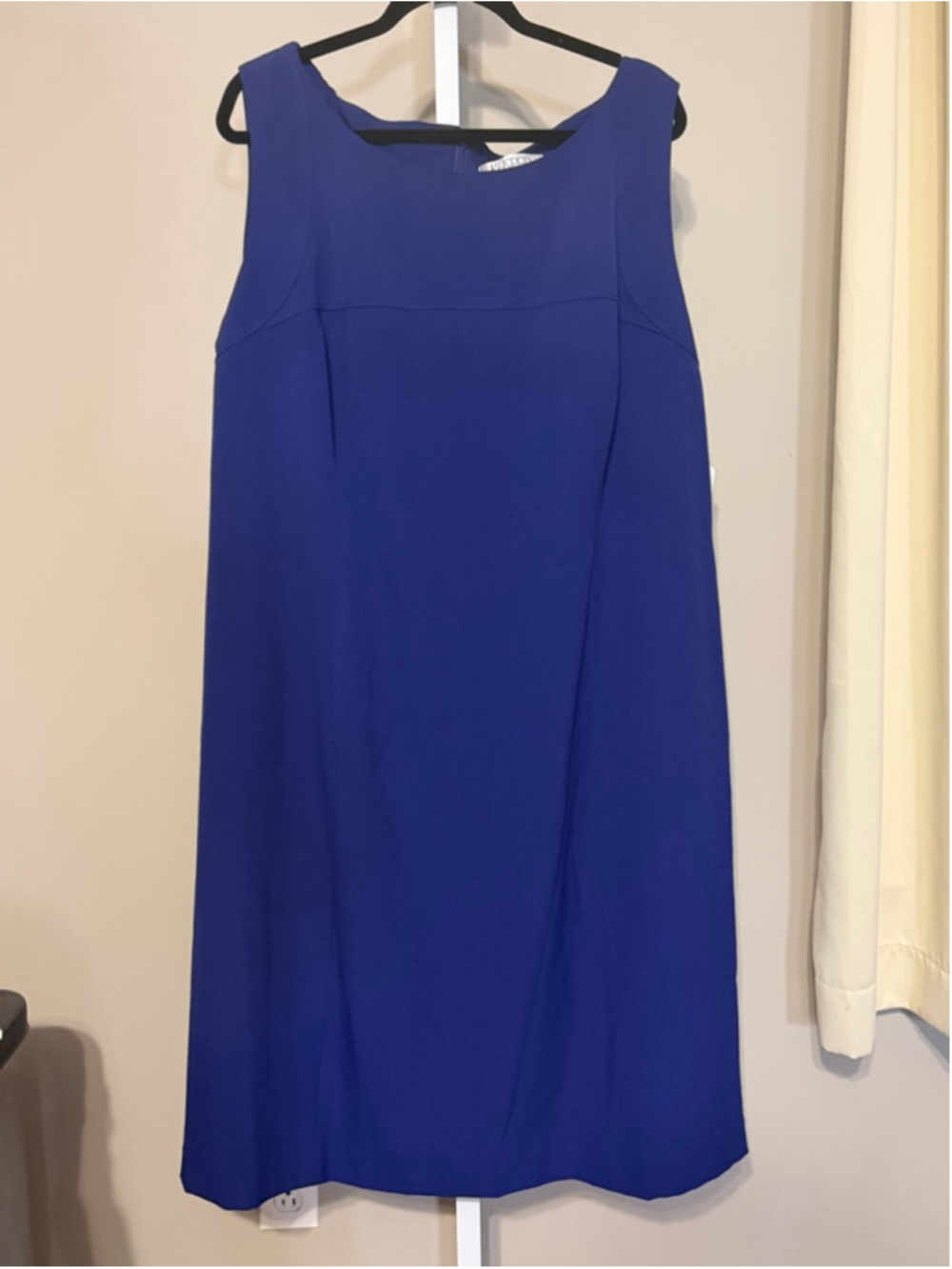 Women's Kasper Blue Sleeveless Shift Dress 24W